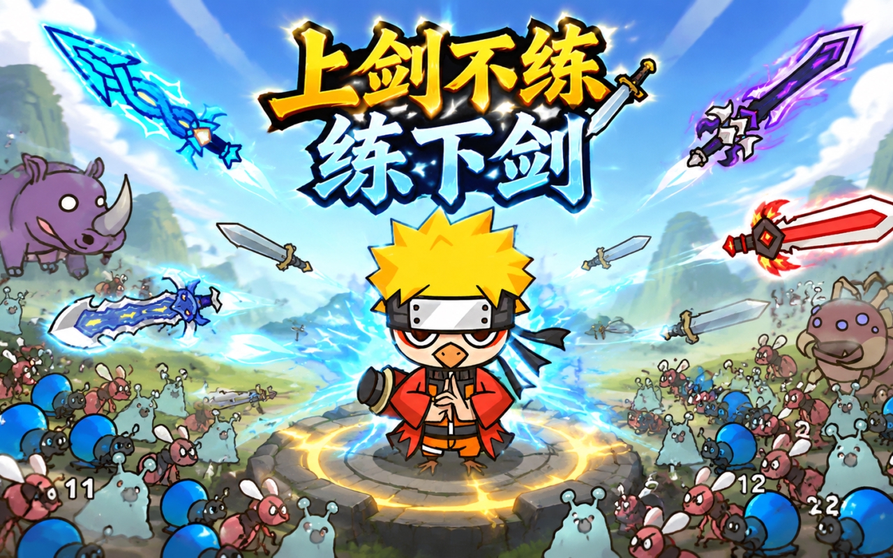 上剑不练练下剑