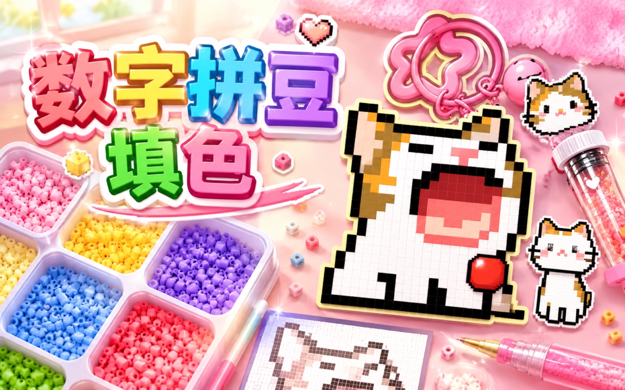 数字拼豆填色