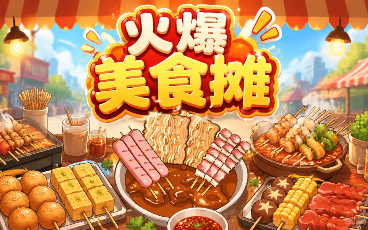 火爆美食摊