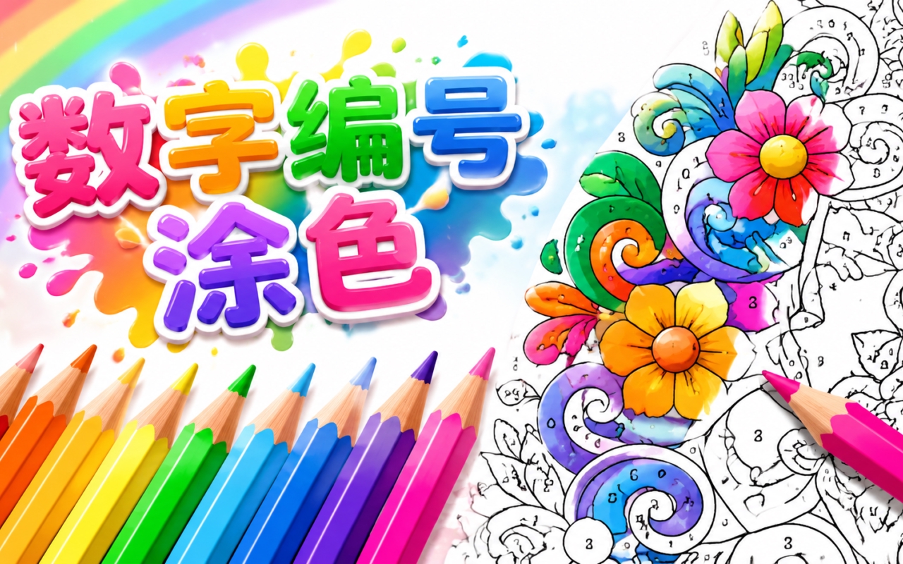 数字编号涂色