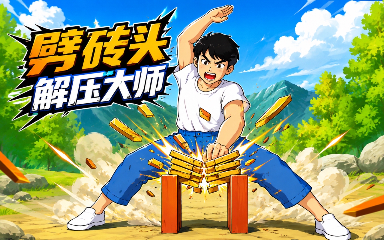 劈砖头解压大师