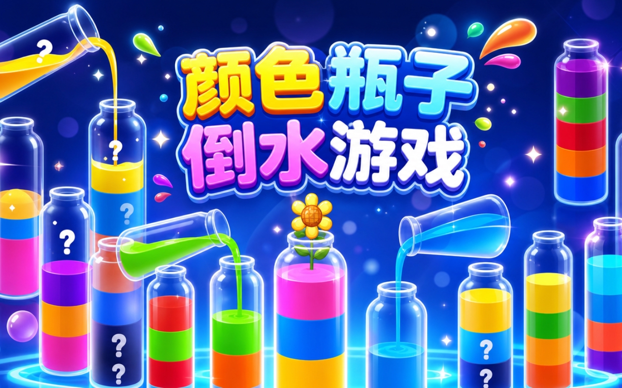 颜色瓶子倒水游戏