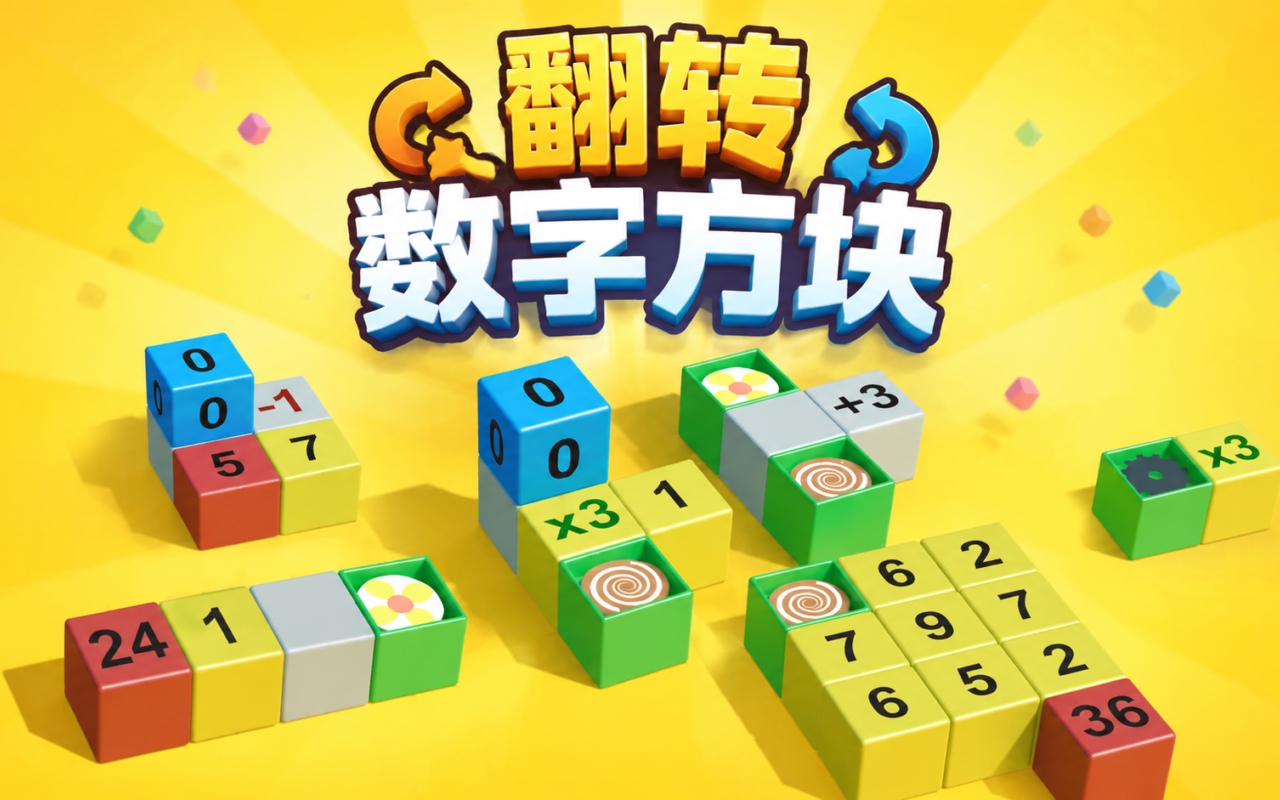 翻转数字方块