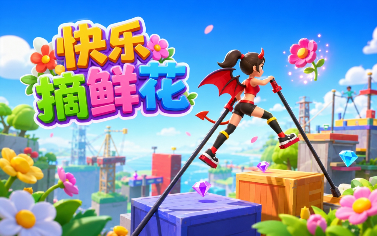 快乐摘鲜花