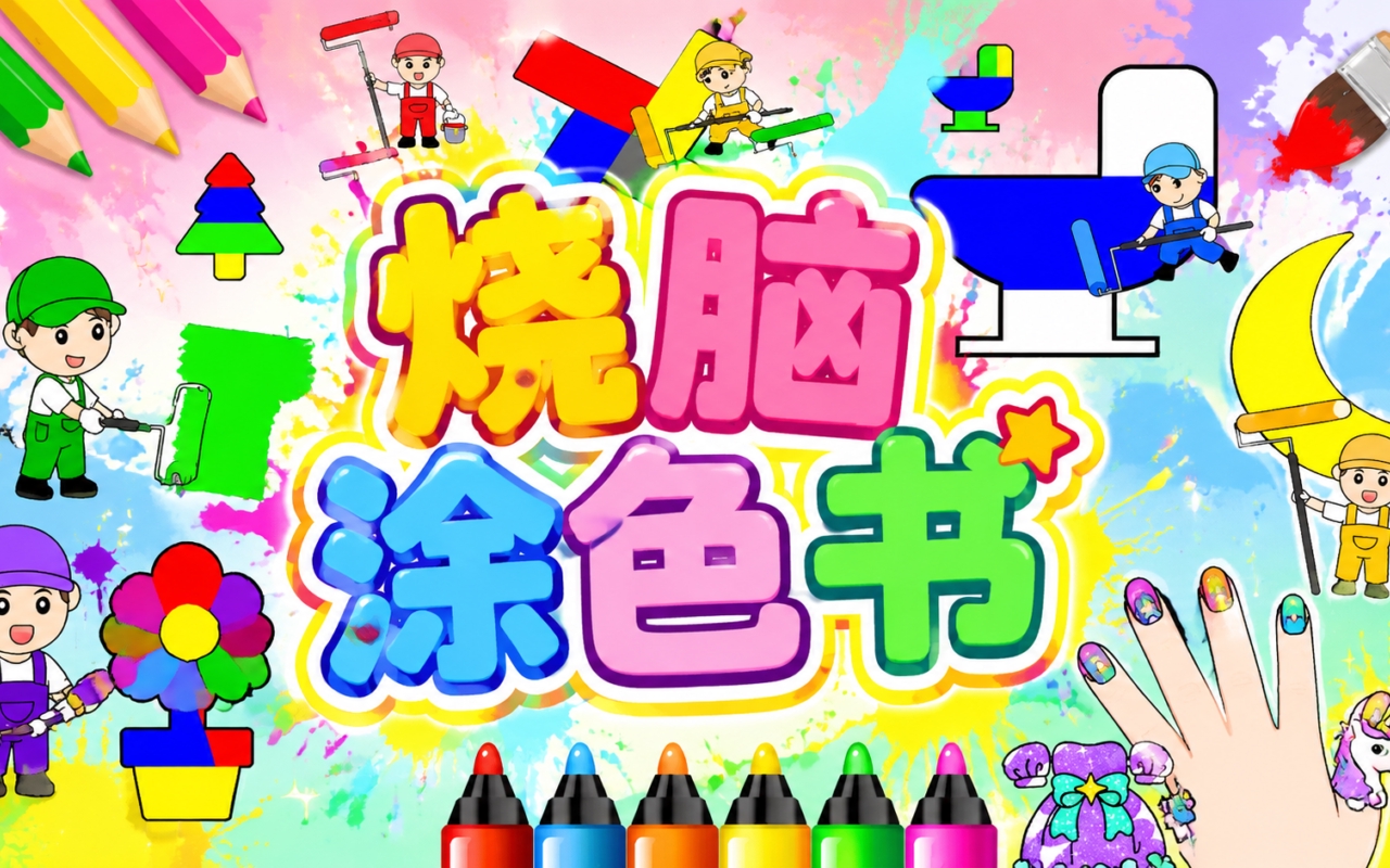 烧脑涂色书
