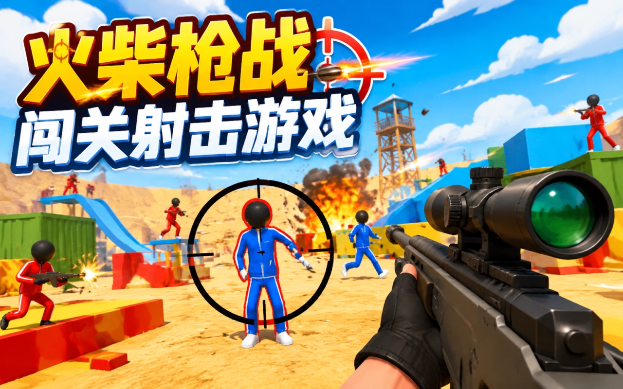 火柴枪战闯关射击游戏