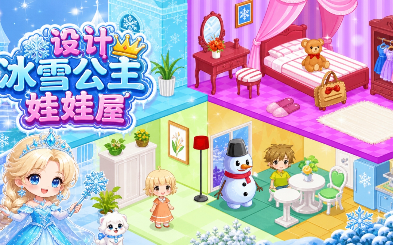 设计冰雪公主娃娃屋