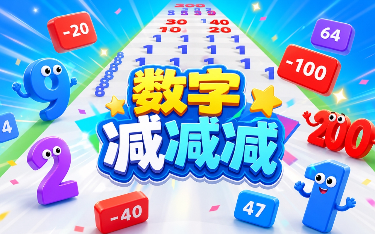 数字减减减