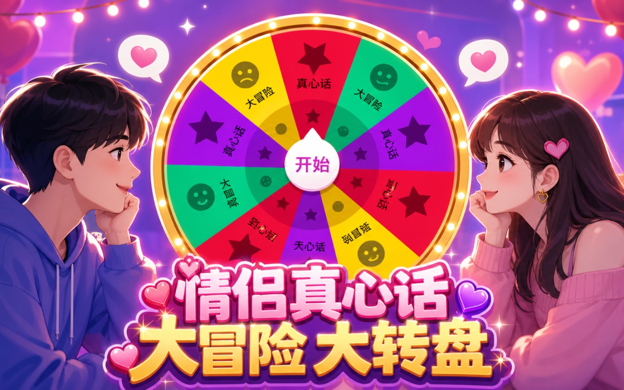 情侣真心话大冒险大转盘