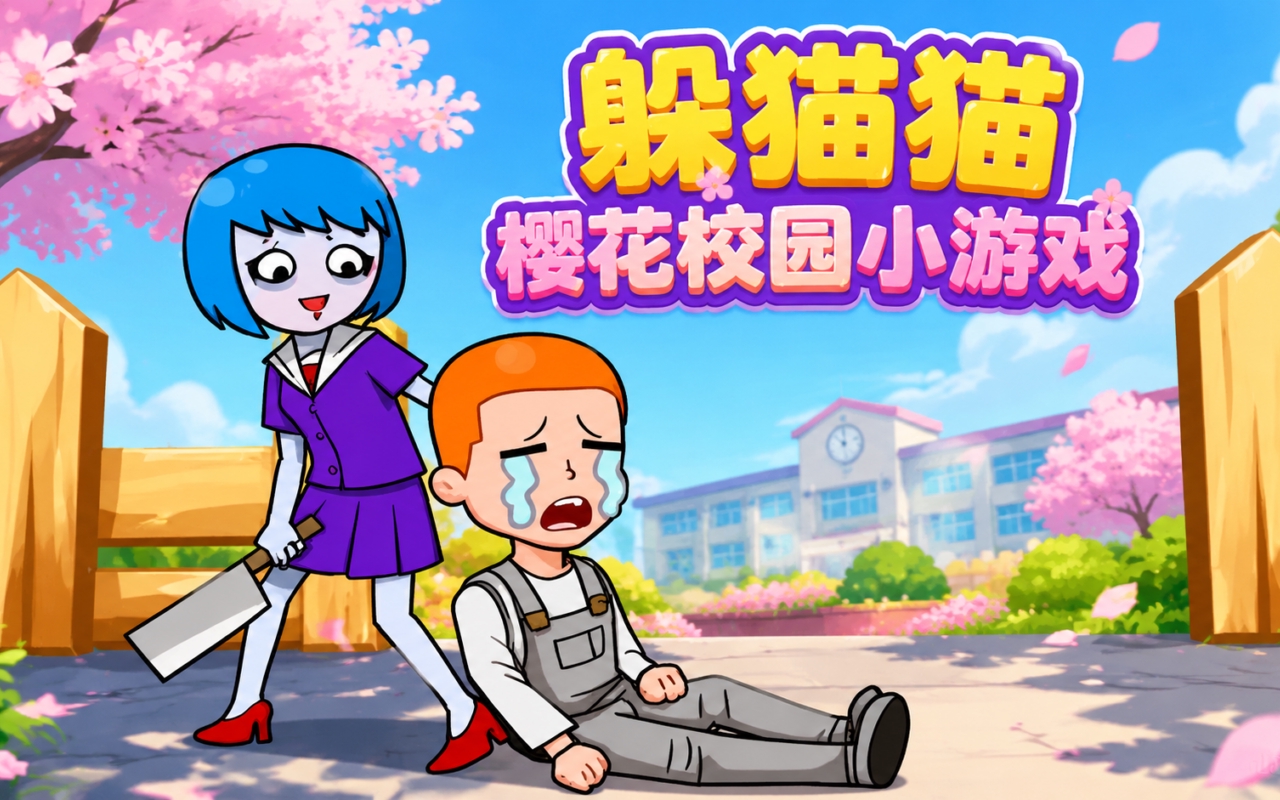 躲猫猫樱花校园小游戏