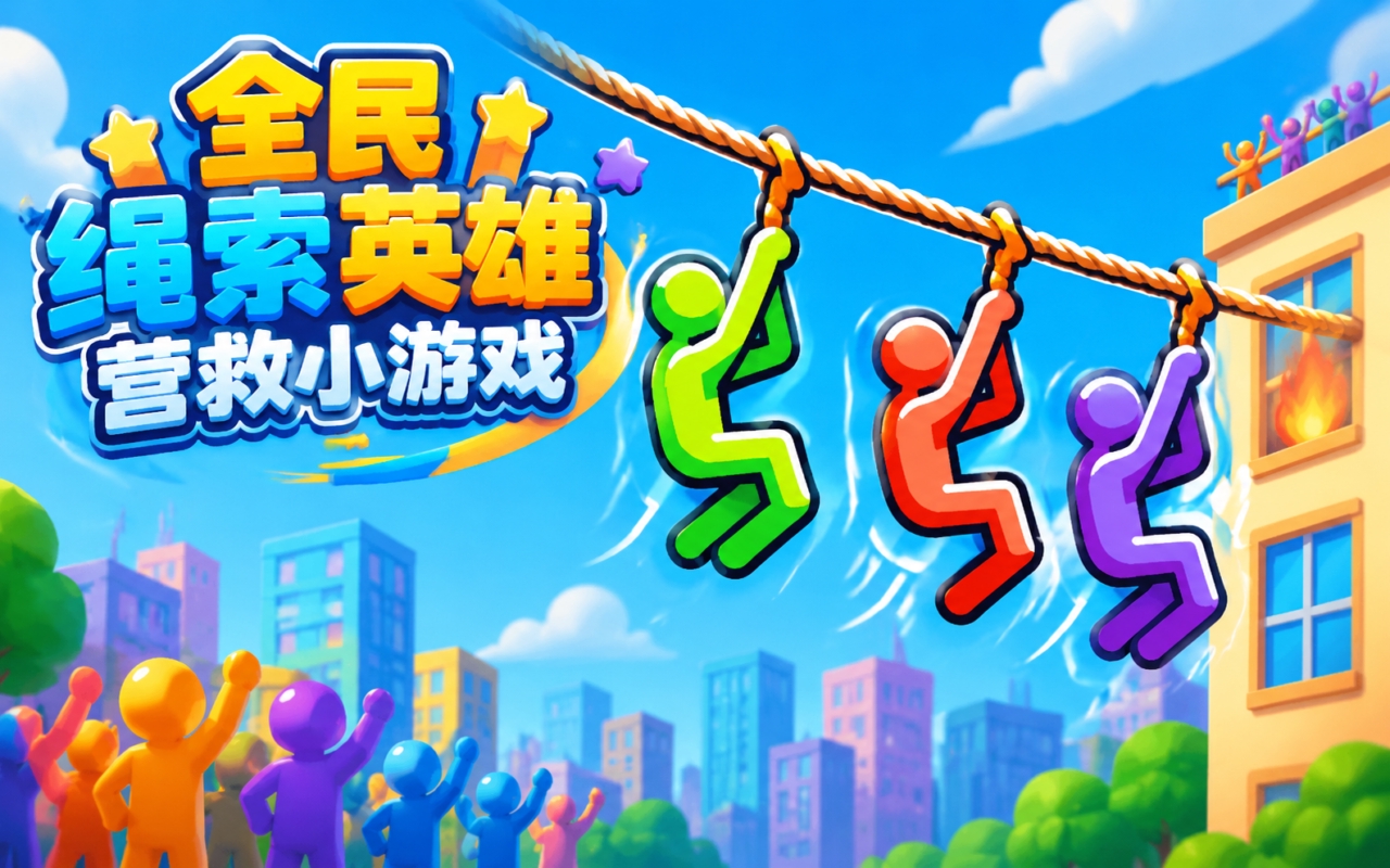 全民绳索英雄营救小游戏