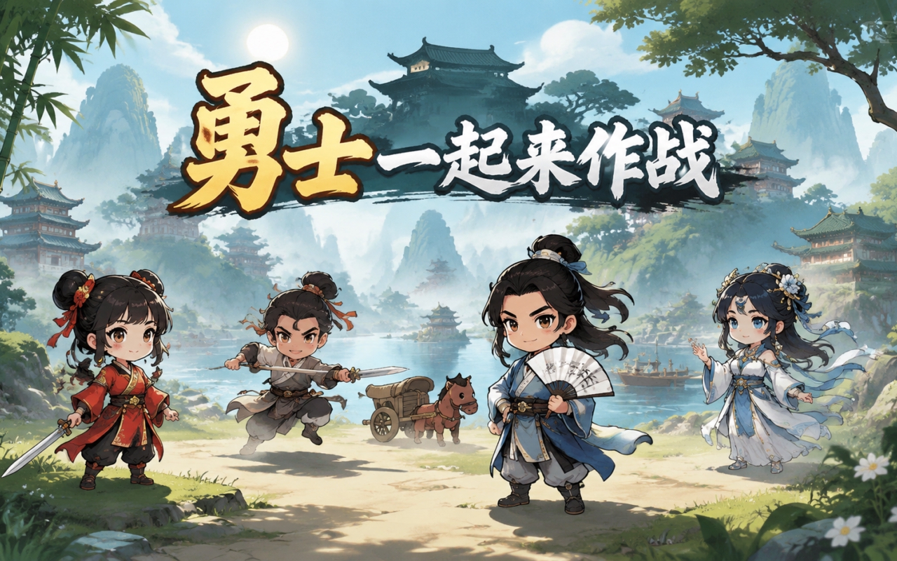 勇士一起来作战