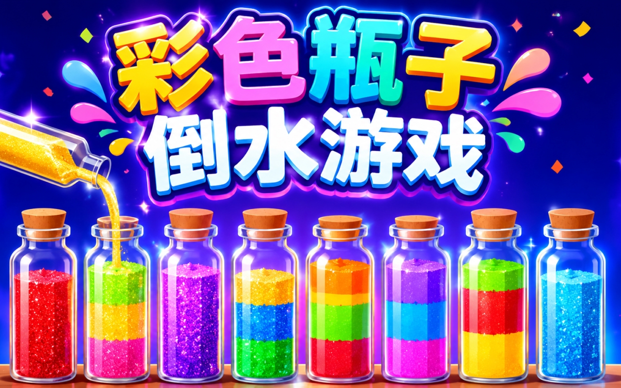 彩色瓶子倒水游戏