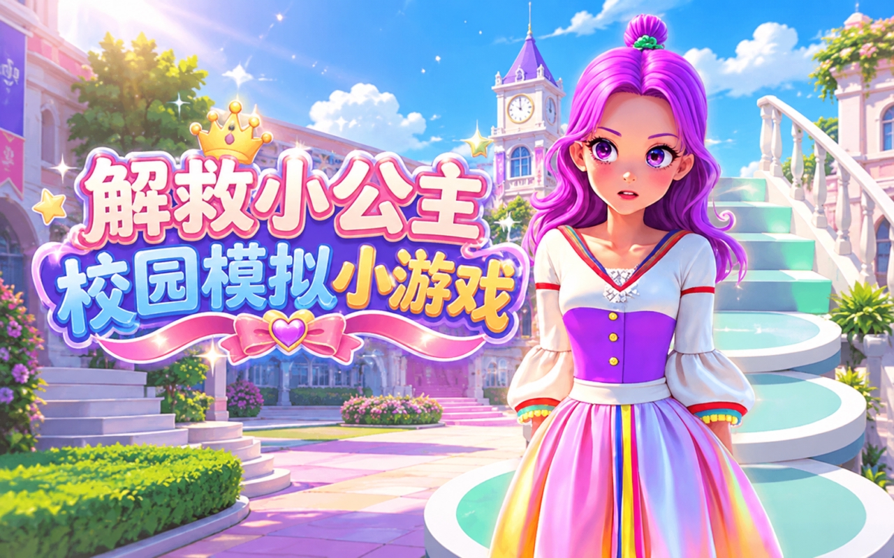 解救小公主校园模拟小游戏