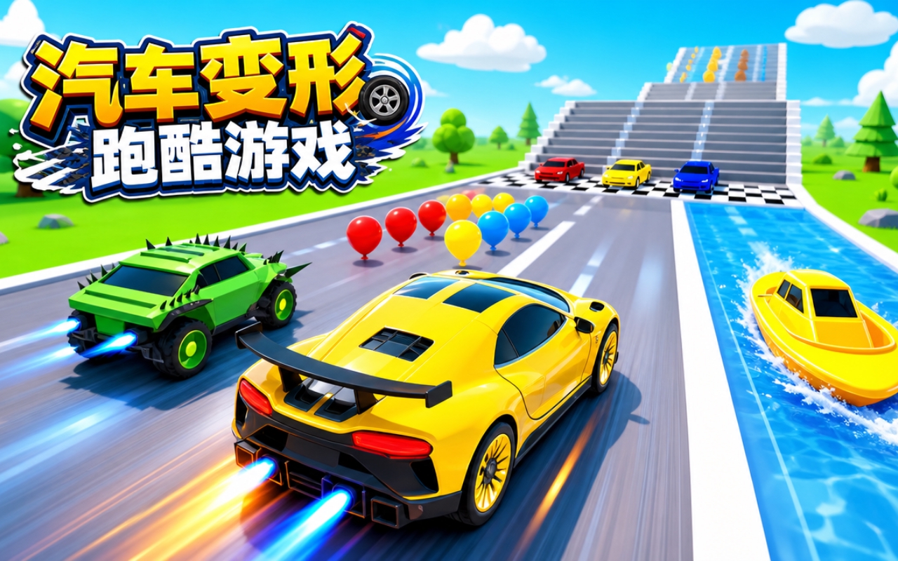 汽车变形跑酷游戏