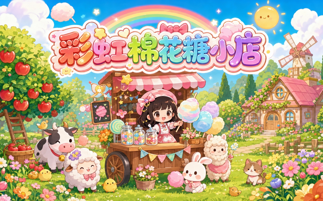 彩虹棉花糖小店