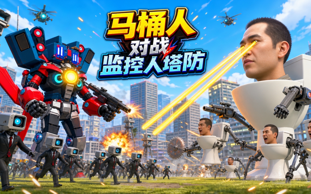 马桶人对战监控人塔防