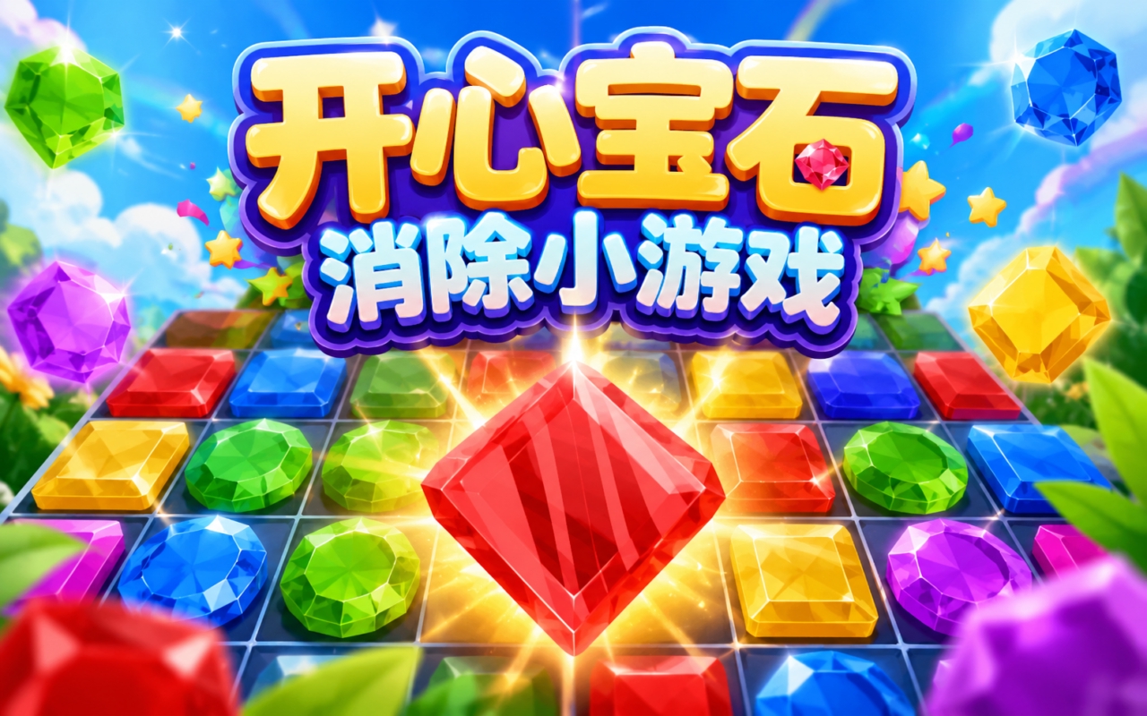开心宝石消除小游戏