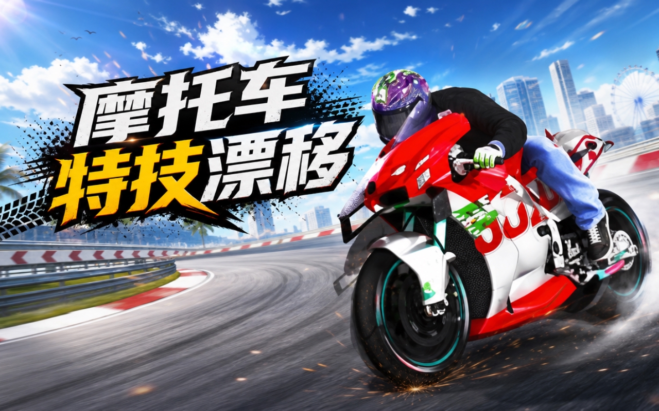 摩托车特技漂移