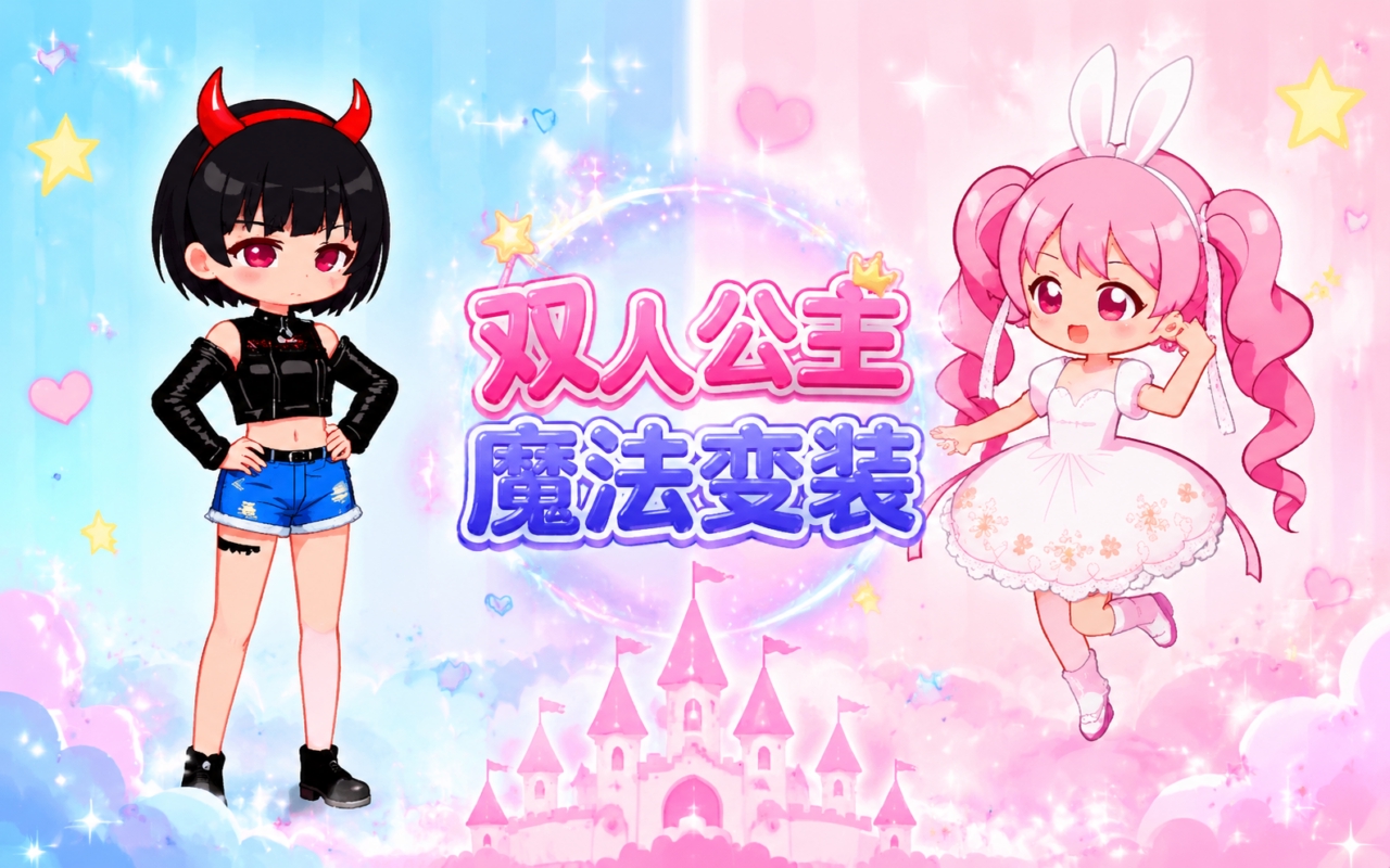 双人公主魔法变装