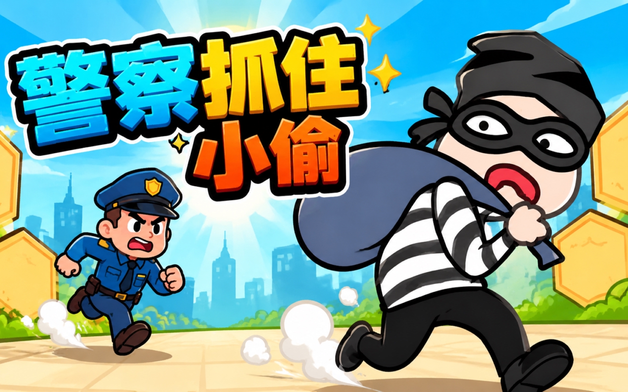 警察抓住小偷