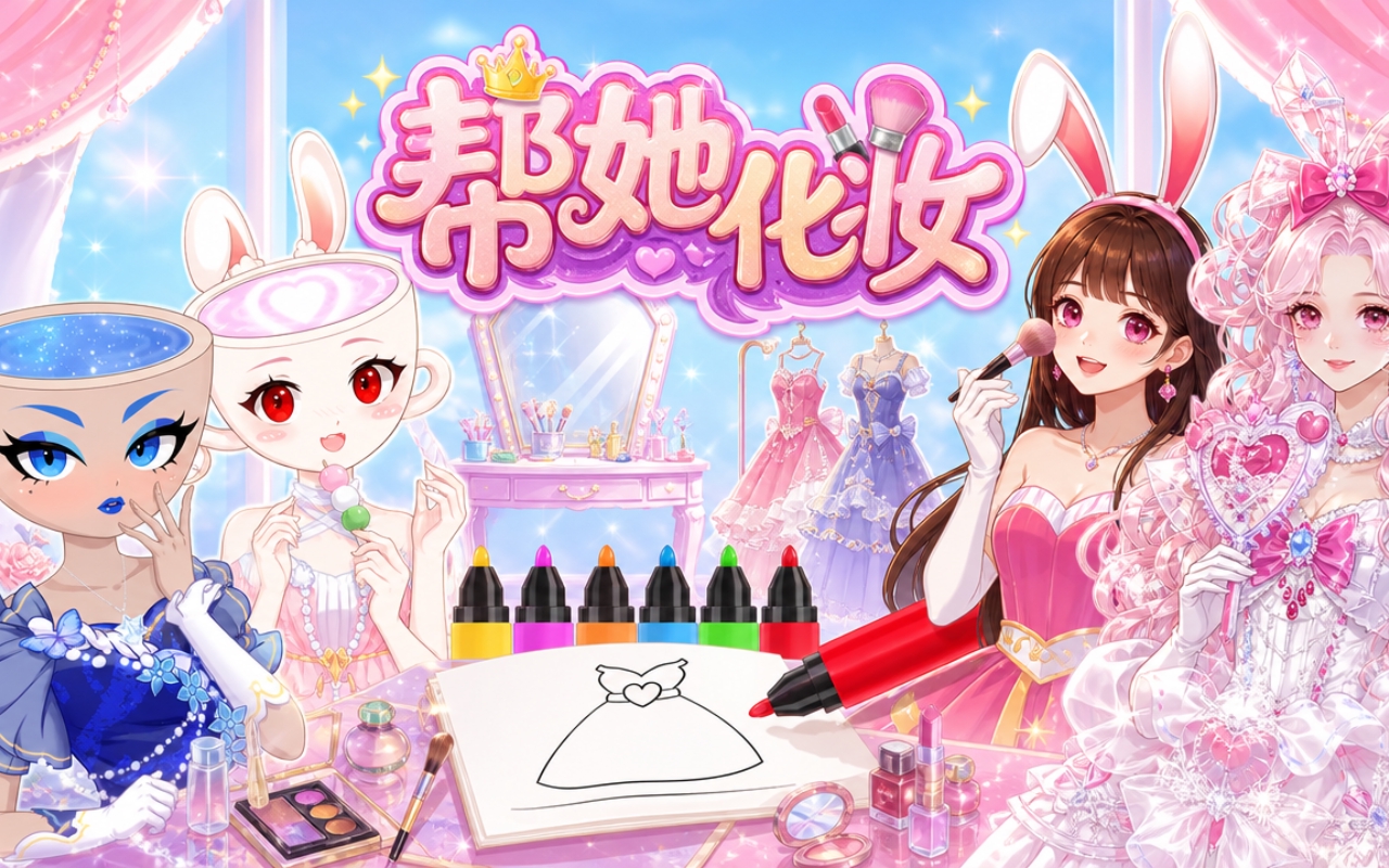帮她化妆