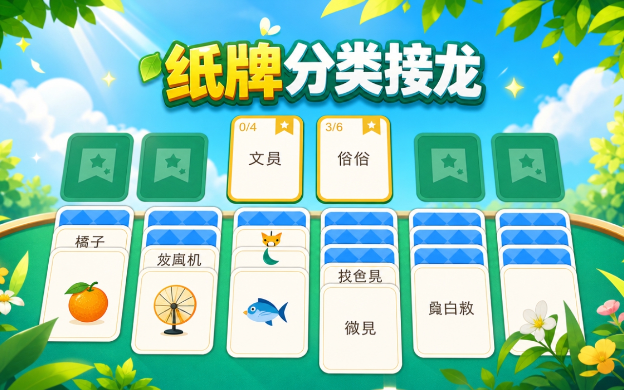 纸牌分类接龙
