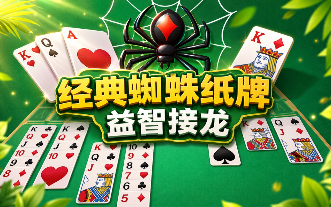 经典蜘蛛纸牌益智接龙