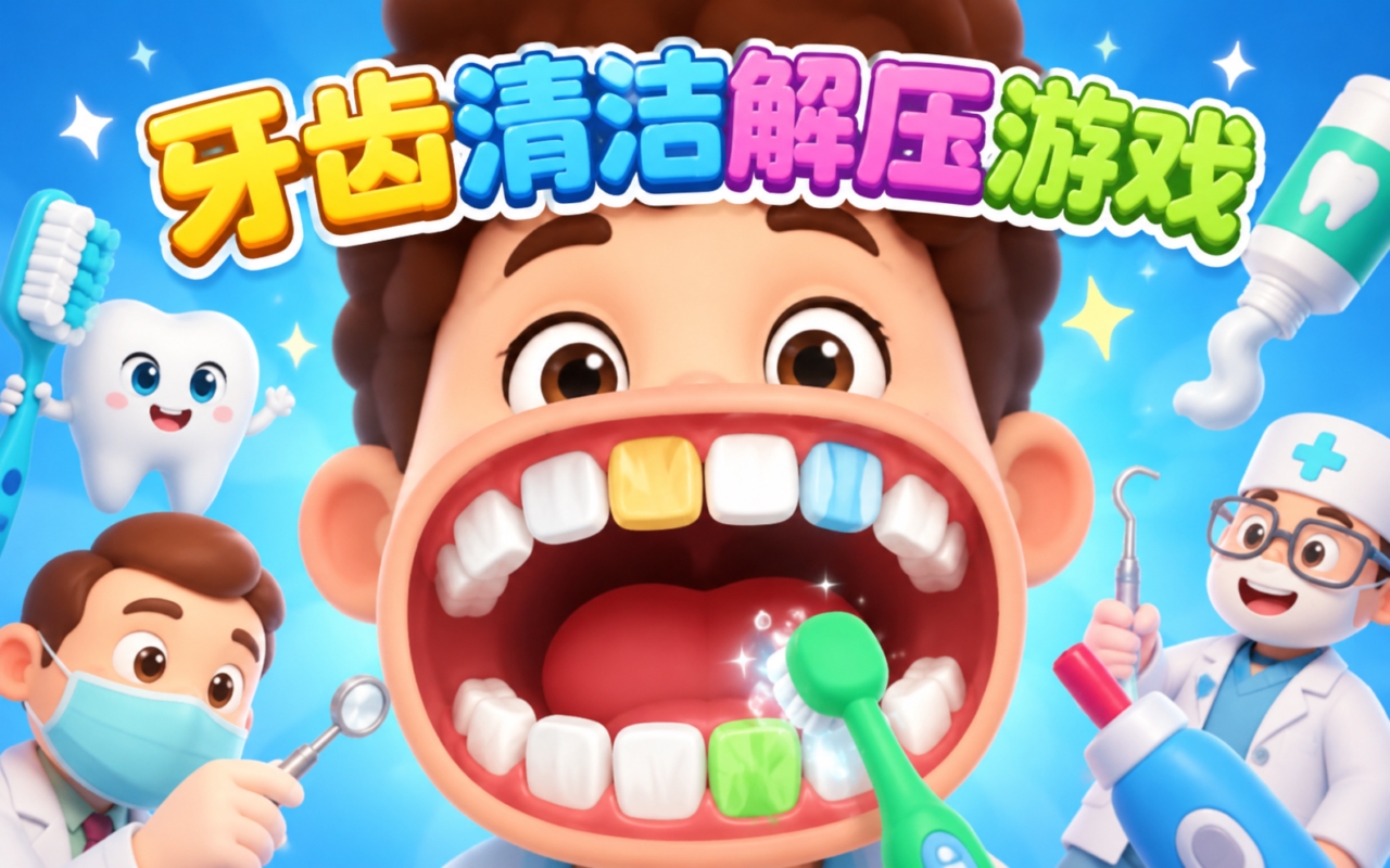 牙齿清理解压游戏