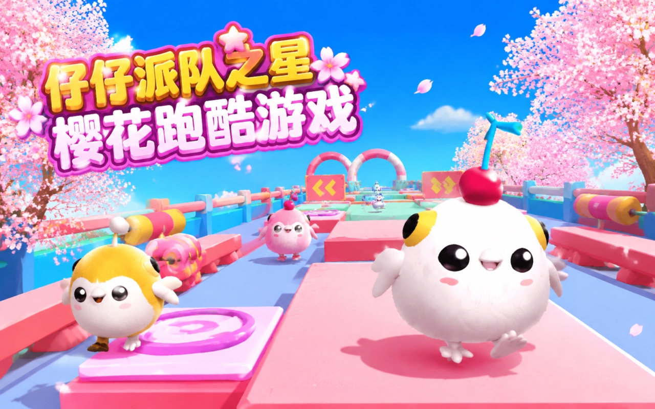 仔仔派队之星樱花跑酷游戏