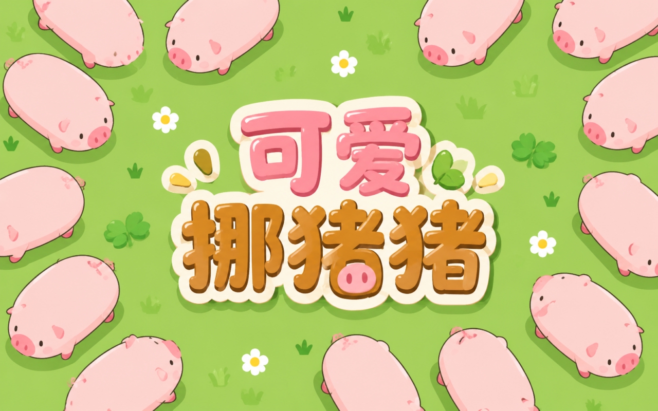 可爱挪猪猪