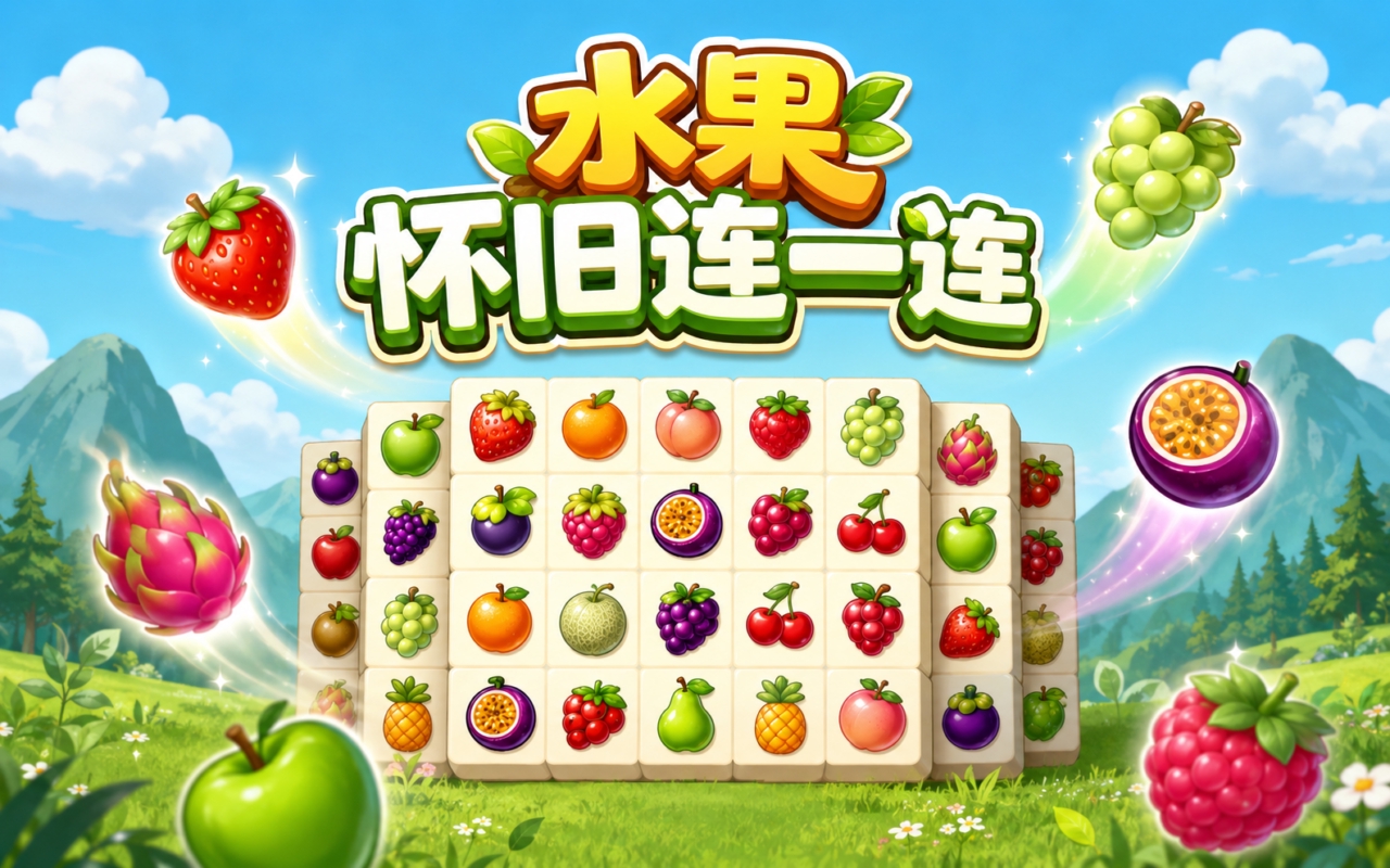 水果怀旧连一连