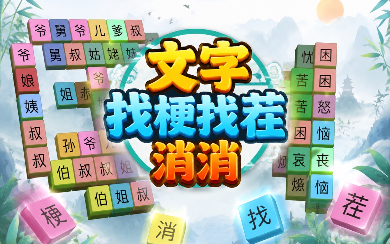 文字找梗找茬消消