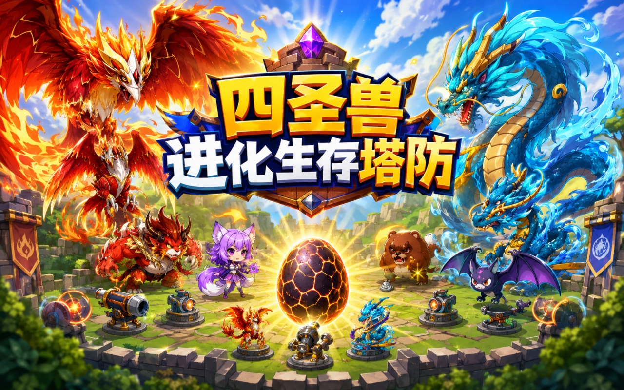 四圣兽进化生存塔防