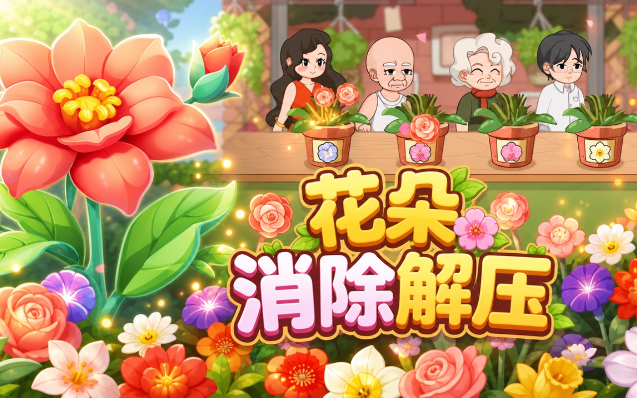 花朵消除解压