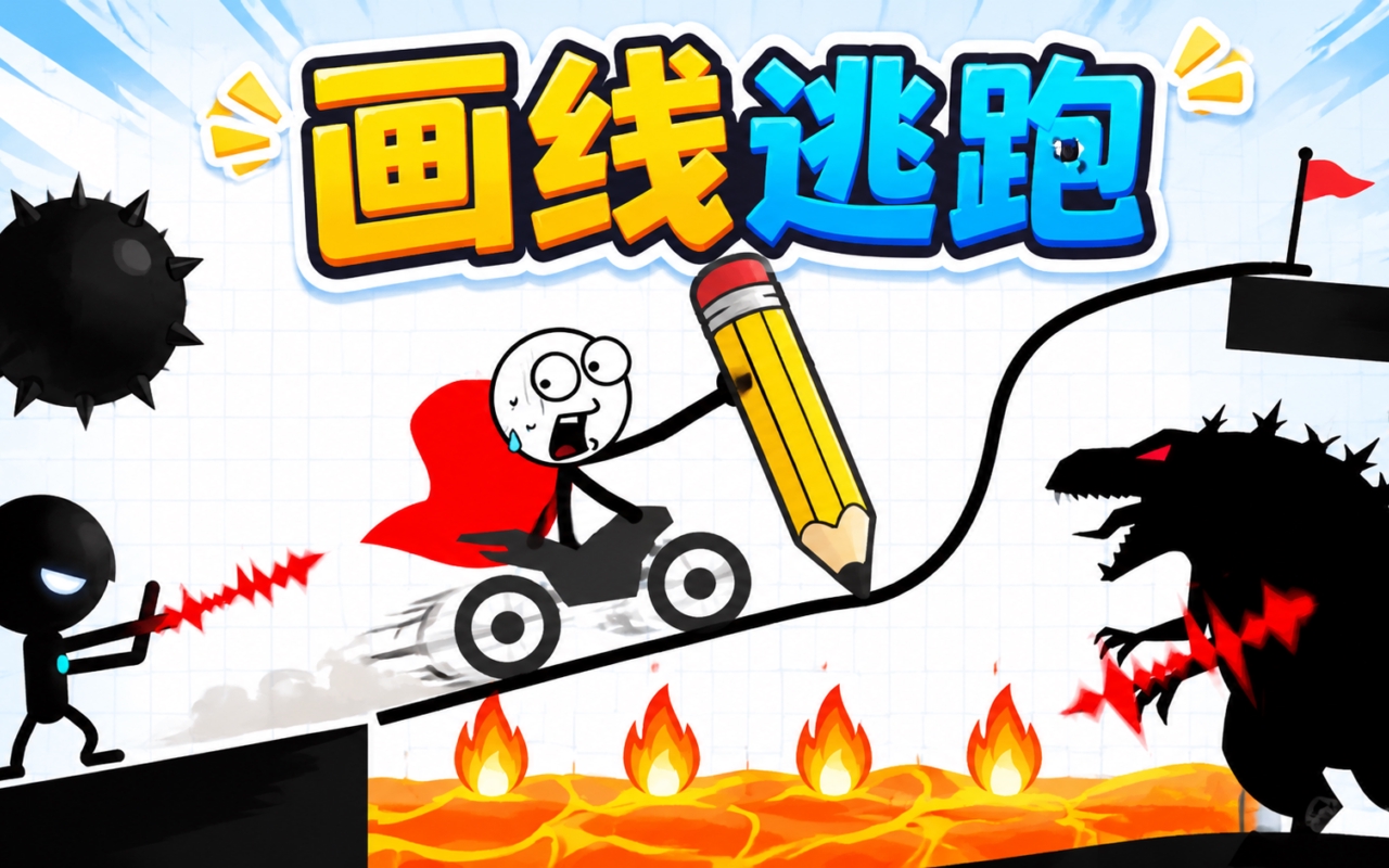 画线逃跑