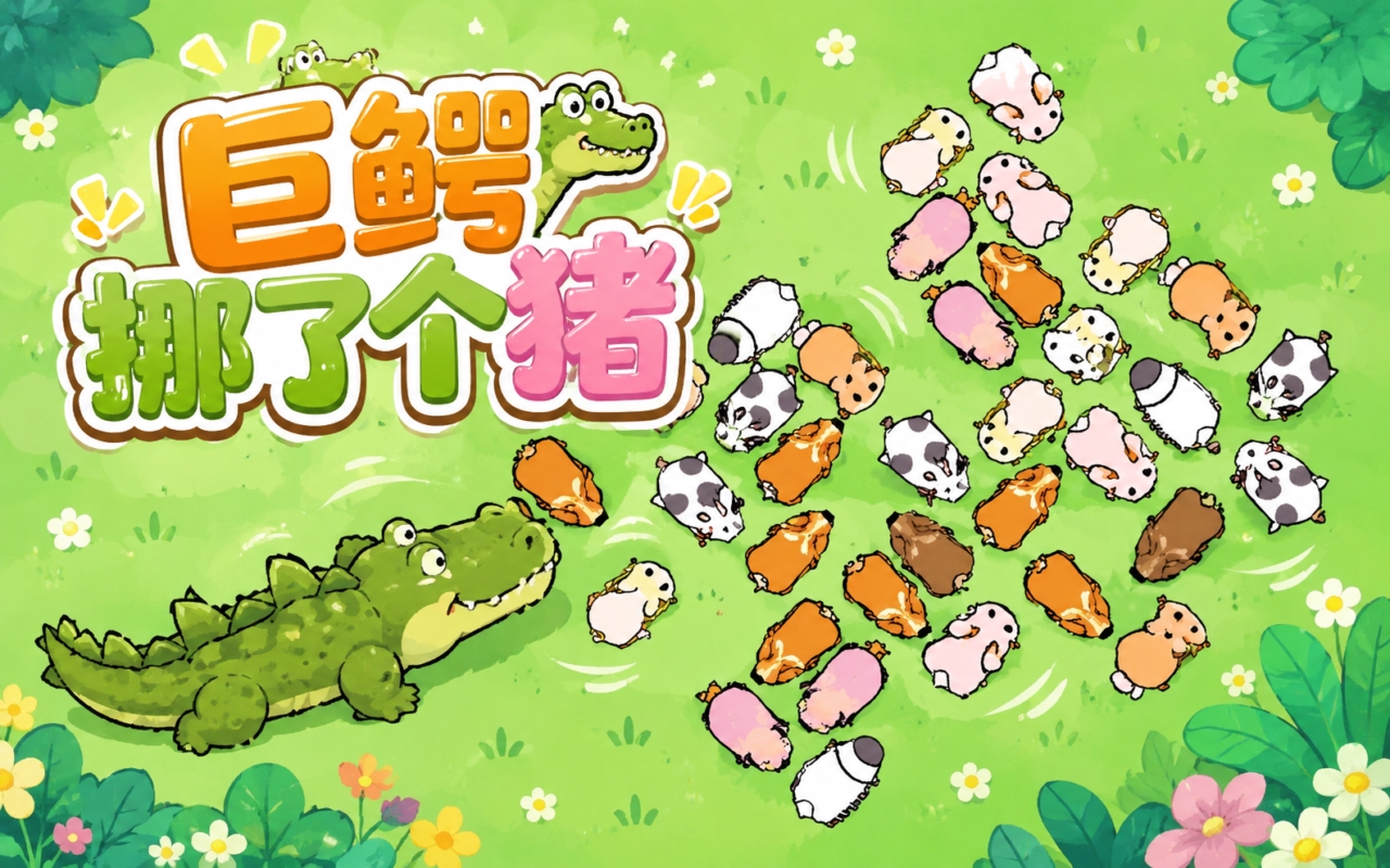巨鳄挪了个猪