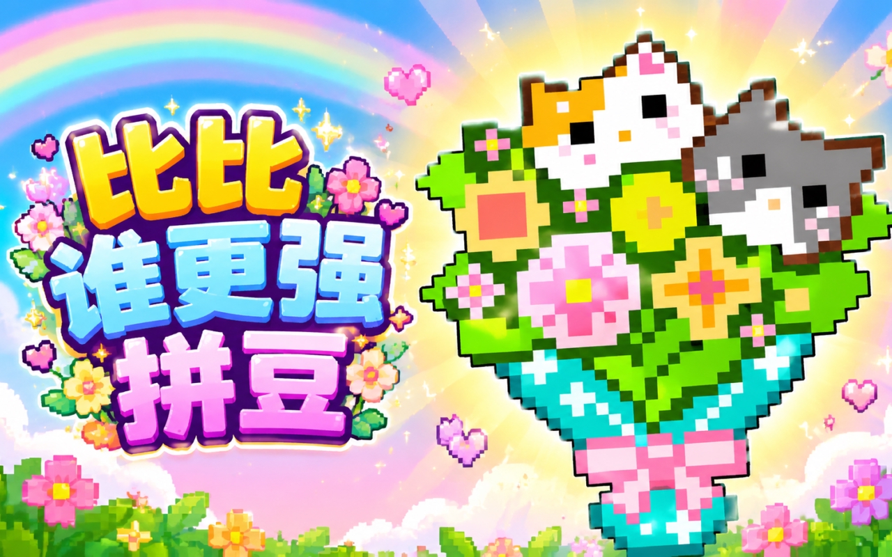 比比谁更强拼豆
