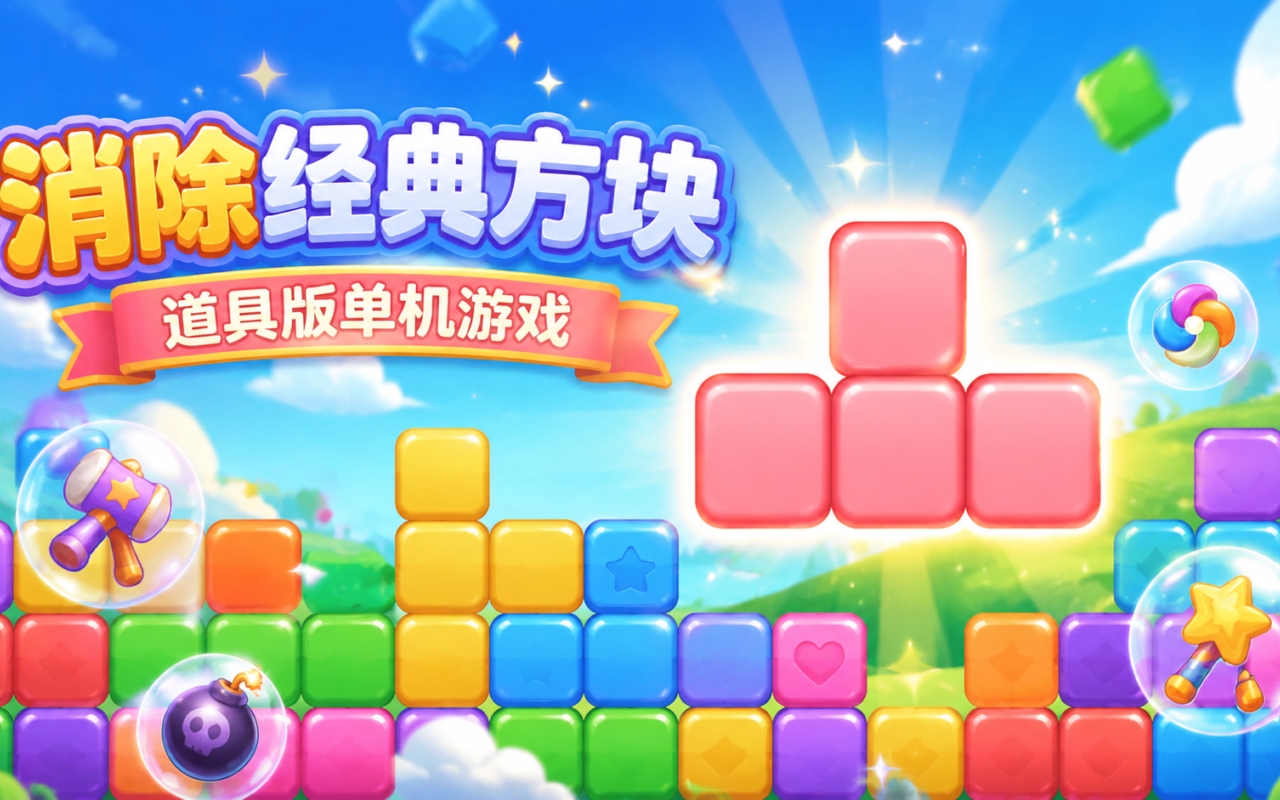 消除经典方块道具版单机游戏