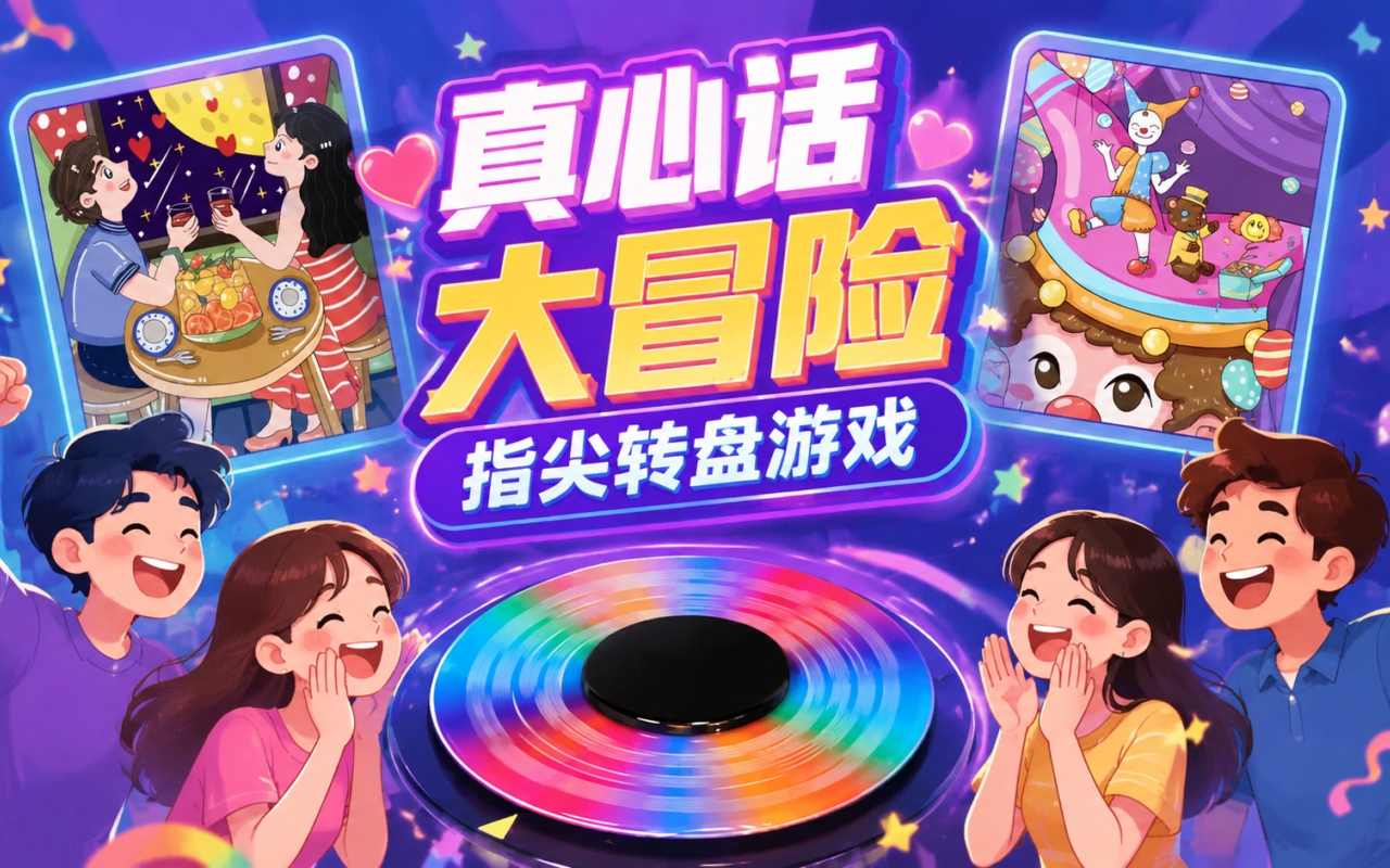真心话大冒险指尖转盘游戏