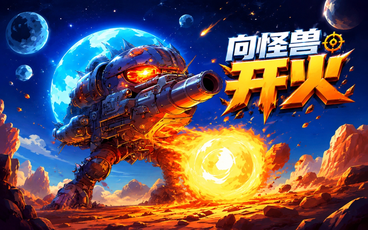 向怪兽开火