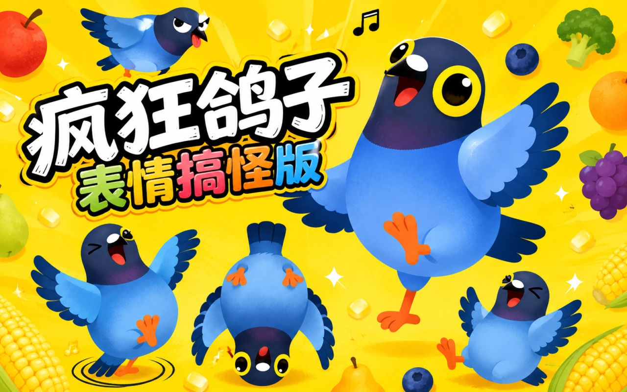 疯狂鸽子表情搞怪版