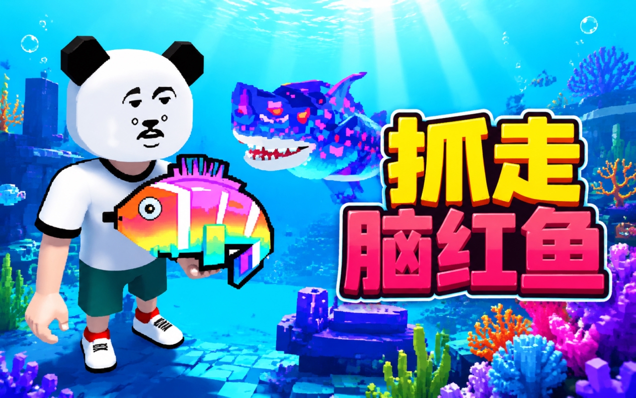 抓走脑红鱼