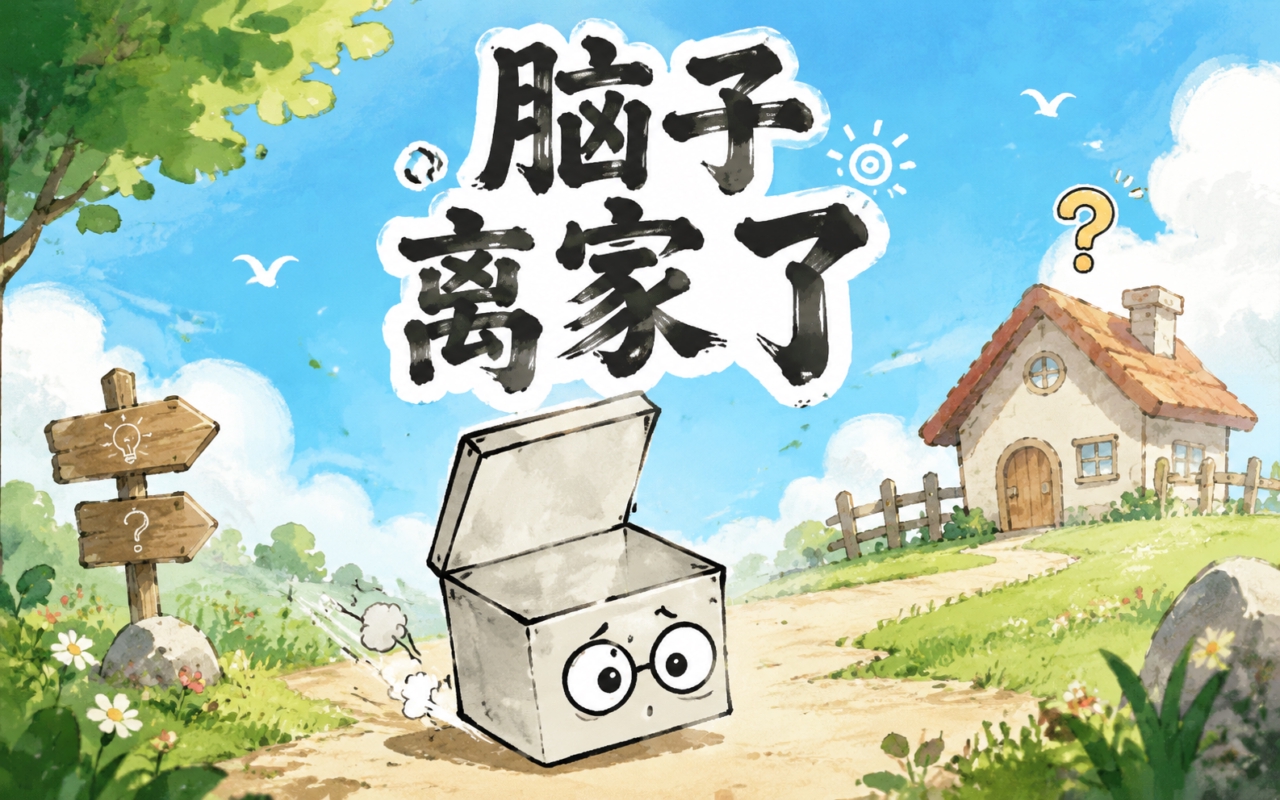 脑子离家了