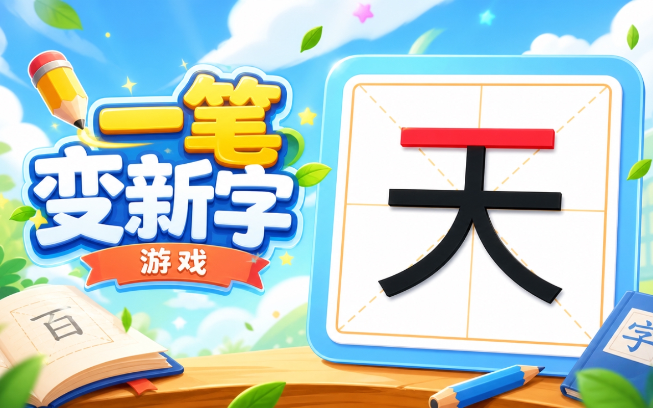 一笔变新字游戏
