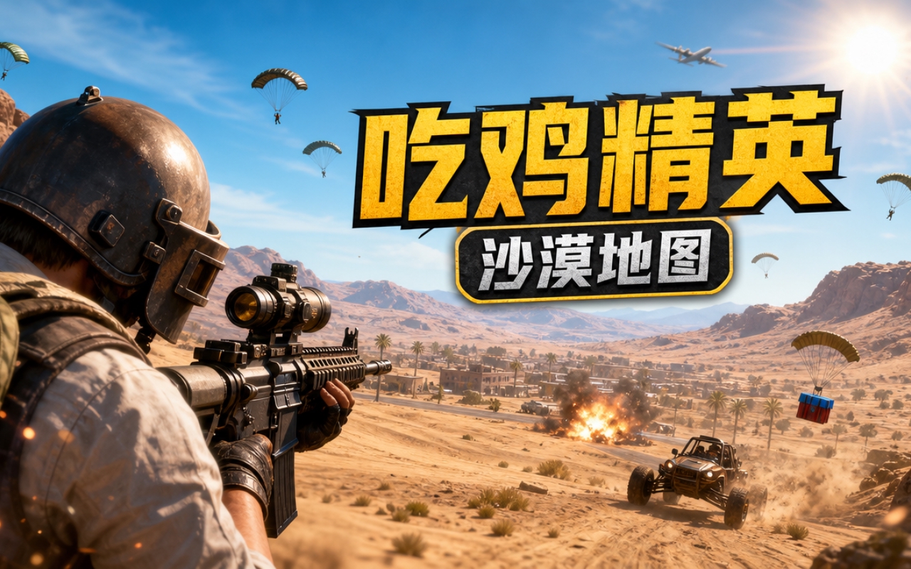 吃鸡精英沙漠地图