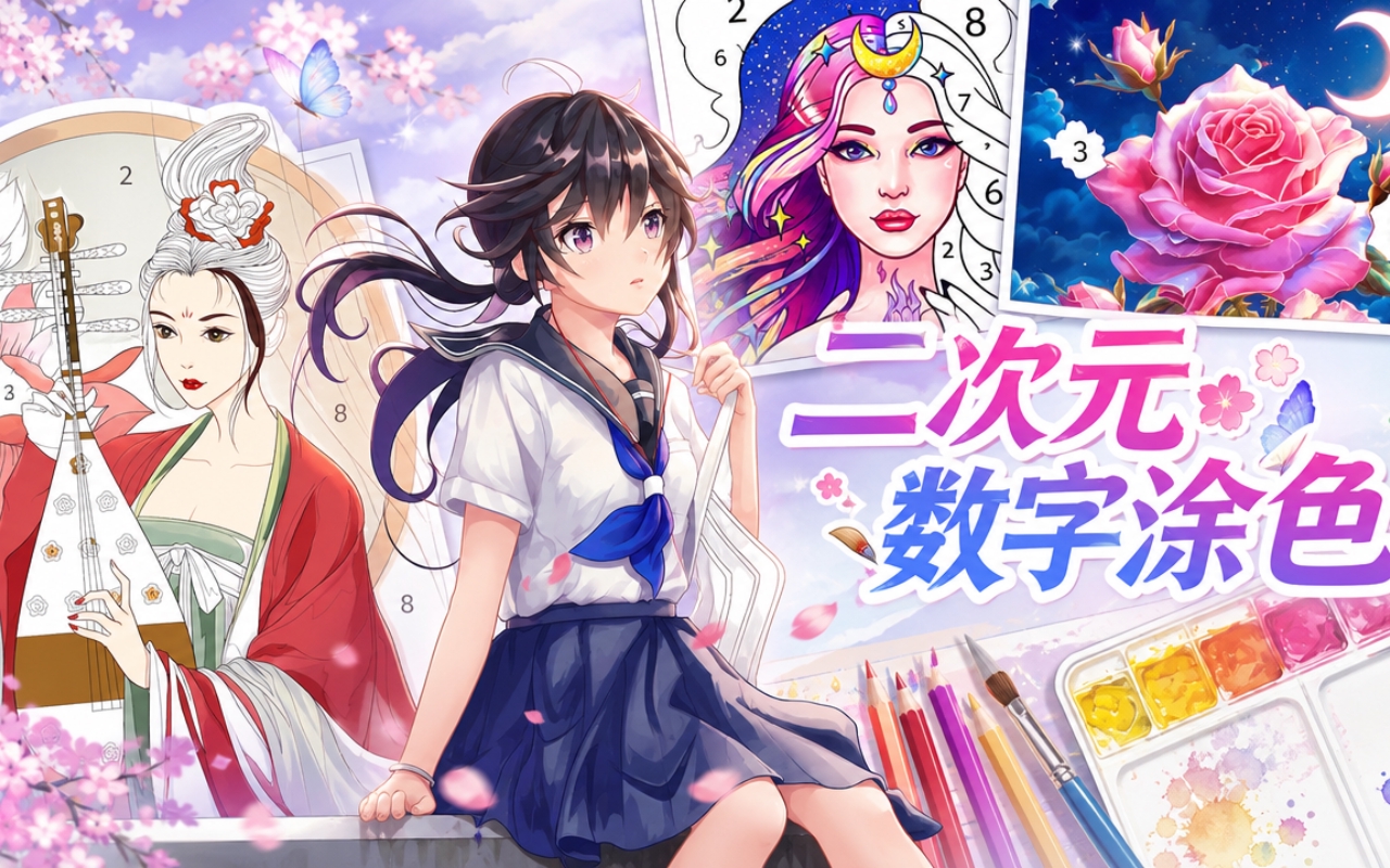 二次元数字涂色
