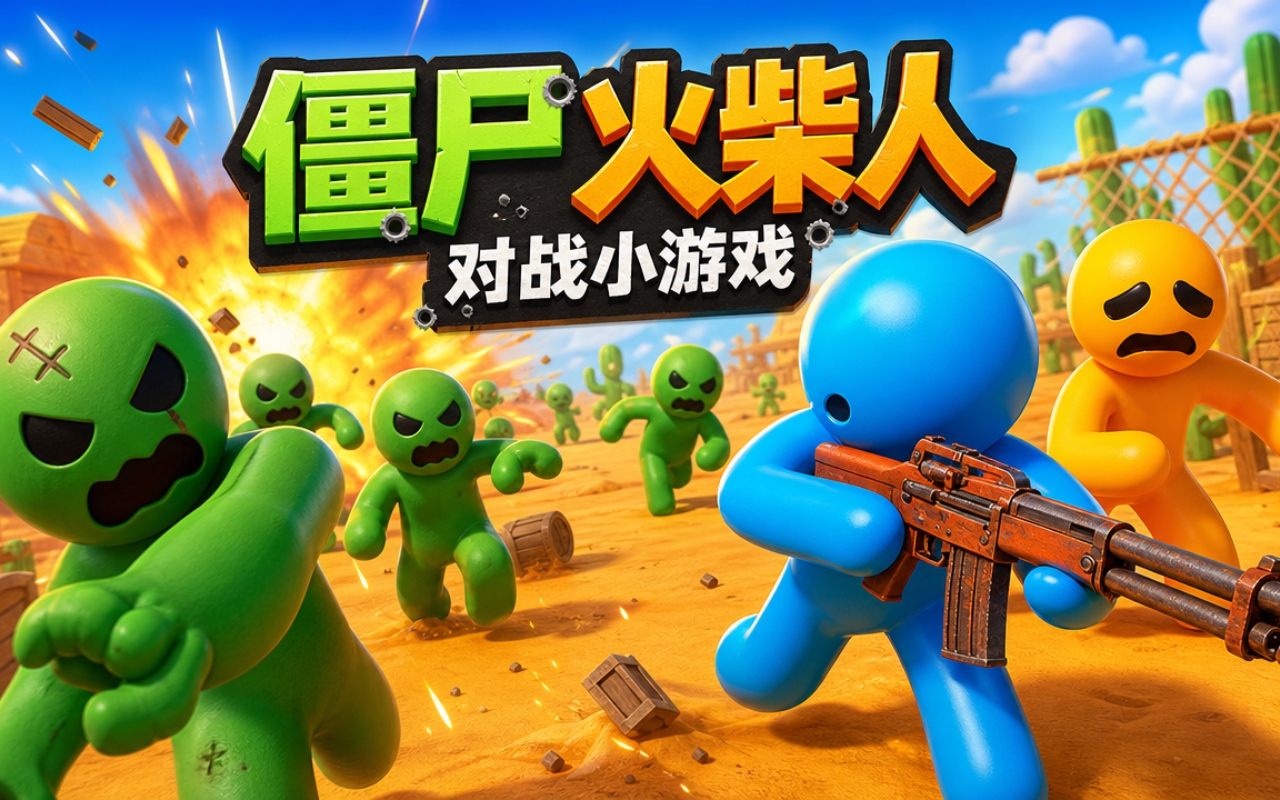 僵尸火柴人对战小游戏