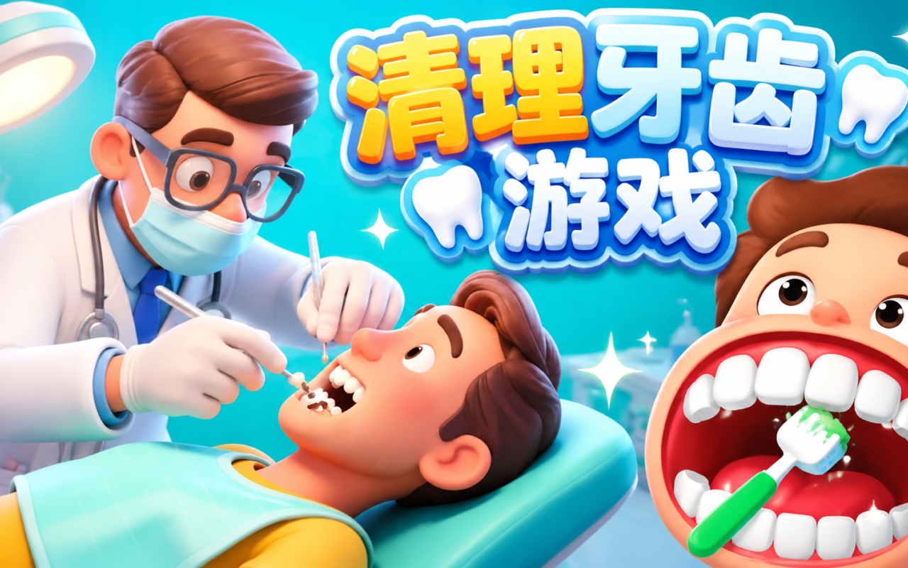 清理牙齿游戏