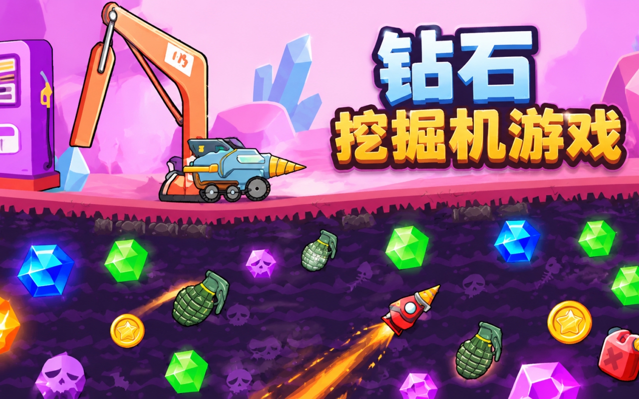 钻石挖掘机游戏